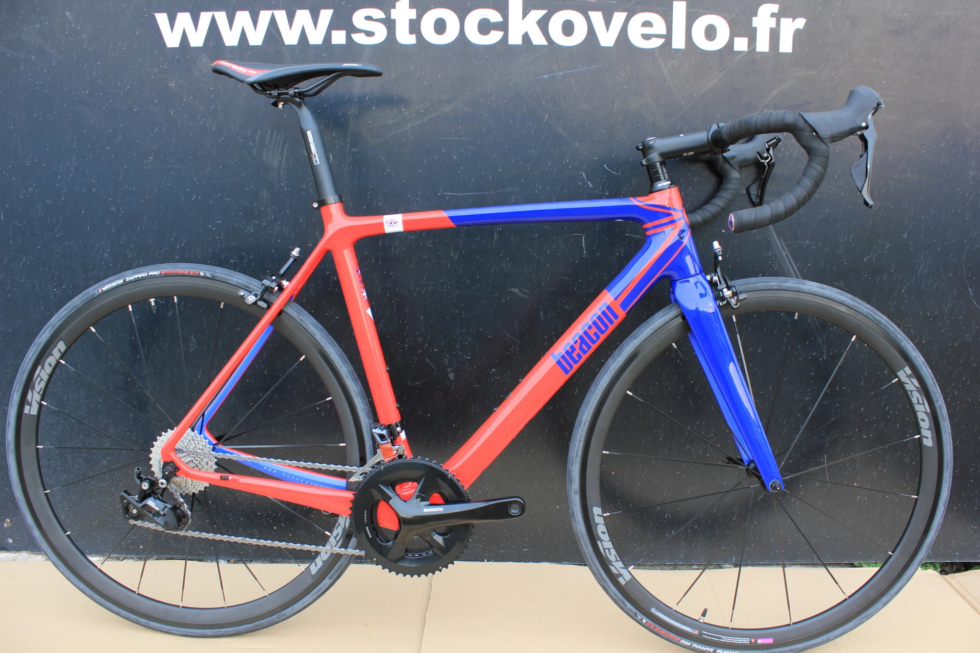 DEDACCIAI Vélo BEACON Carbone BF 100 Rouge/bleu 2 DEDACCIAI Vélo BEACON Carbone BF 100 Rouge/bleu