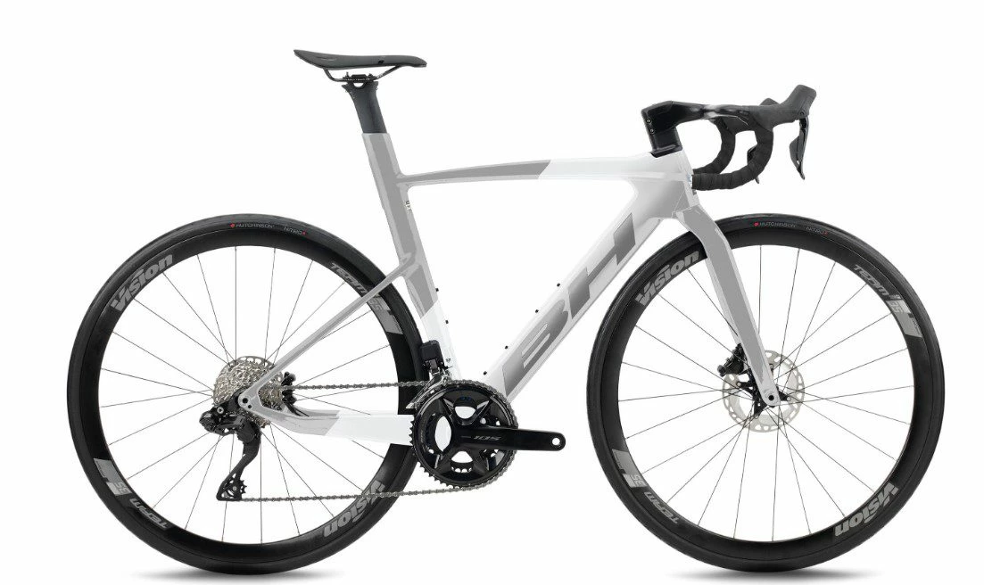 Vélo BH AEROLIGHT 6.0 SHIMANO 105 Di2 12V 2023 Gris Blanc 3 Vélo BH AEROLIGHT 6.0 SHIMANO 105 Di2 12V 2023 Gris Blanc