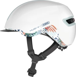 Abus Casque à Visière Design Et Réglable Hud Y (5 Modèles) -VTT Soldes Boutique casque velo femme visiere original abus hud y flower white