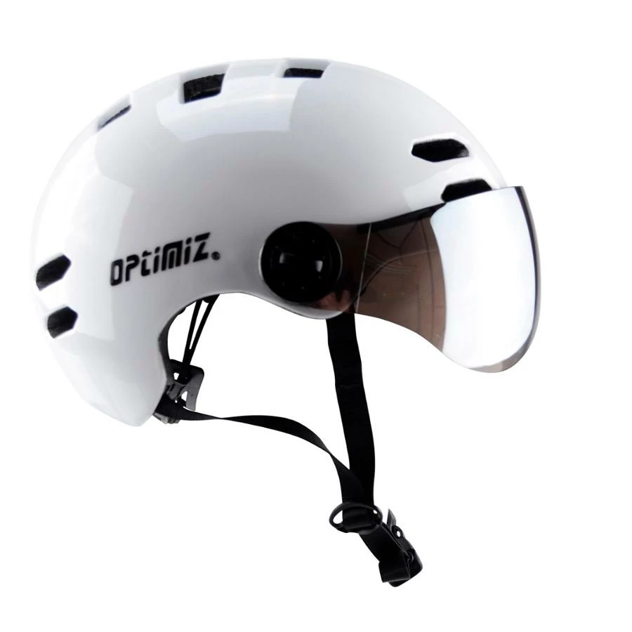 Casque Vélo Urbain à Visière (écran Fumé) 0380 Optimiz 8 Casque Vélo Urbain à Visière (écran Fumé) 0380 Optimiz – Image 6
