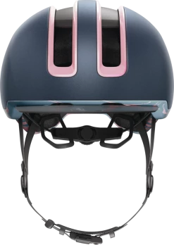 Abus Casque à Visière Design Et Réglable Hud Y (5 Modèles) -VTT Soldes Boutique casque velo urbain bleu marine motif femme abus