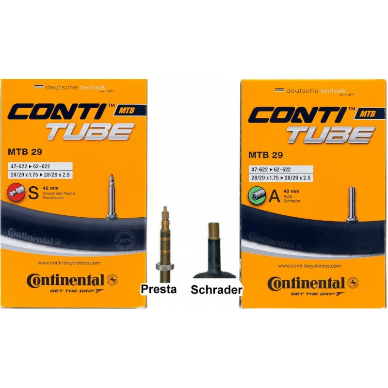 Chambre à Air CONTINENTAL 29"x1.75/2.5 3 Chambre à Air CONTINENTAL 29"x1.75/2.5