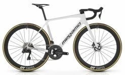 Time Vélo MEGAMO RAISE 03 Carbone Shimano Ultégra 8150 Di2 Powermeter 12V 2023 Sky Grey